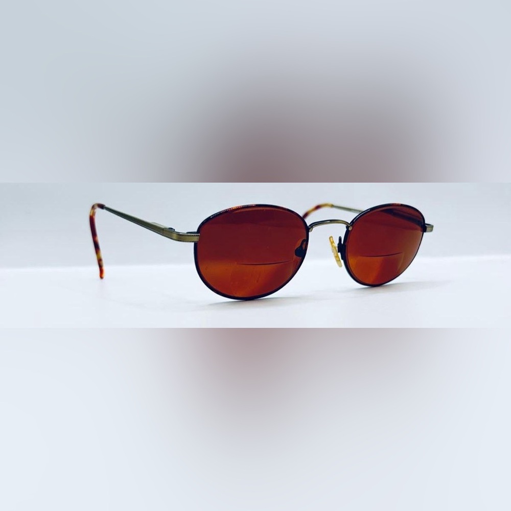 Advantage Eyewear Brown Red Round Sunglasses Frames Only